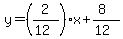 y=%282%2F%2812%29%29x%2B%288%29%2F%2812%29