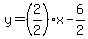 y=%282%2F2%29%2Ax-6%2F2
