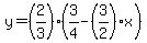 y=%282%2F3%29%283%2F4-%283%2F2%29%2Ax%29