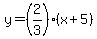 y=%282%2F3%29%28x%2B5%29