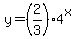 y=%282%2F3%294%5Ex