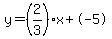 y=%282%2F3%29x%2B-5