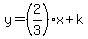 y=%282%2F3%29x%2Bk