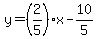 y=%282%2F5%29%2Ax-10%2F5