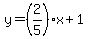 y=%282%2F5%29x%2B1