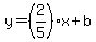 y=%282%2F5%29x%2Bb