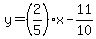 y=%282%2F5%29x-11%2F10