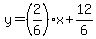 y=%282%2F6%29%2Ax%2B12%2F6
