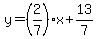 y=%282%2F7%29%2Ax%2B13%2F7
