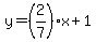 y=%282%2F7%29x%2B1