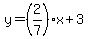y=%282%2F7%29x%2B3