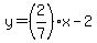 y=%282%2F7%29x-2