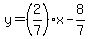 y=%282%2F7%29x-8%2F7