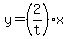 y=%282%2Ft%29x