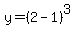 y=%282-1%29%5E3