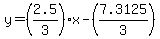 y=%282.5%2F3%29x-%287.3125%2F3%29