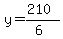 y=%28210%29%2F%286%29