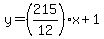 y=%28215%2F12%29x%2B1