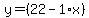 y=%2822-1%2Ax%29