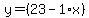 y=%2823-1%2Ax%29