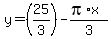 y=%2825%2F3%29-%28pi%2Ax%29%2F3
