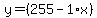 y=%28255-1%2Ax%29
