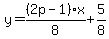 y=%282p-1%29x%2F8%2B5%2F8