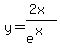 y=%282x%29%2F%28e%5Ex%29