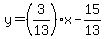 y=%283%2F13%29x-15%2F13