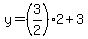 y=%283%2F2%292%2B3