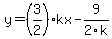 y=%283%2F2%29kx-9%2F2k