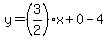 y=%283%2F2%29x%2B0-4