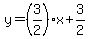 y=%283%2F2%29x%2B3%2F2