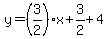 y=%283%2F2%29x%2B3%2F2%2B4