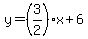 y=%283%2F2%29x%2B6