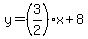 y=%283%2F2%29x+%2B8+