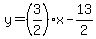 y=%283%2F2%29x-13%2F2