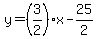 y=%283%2F2%29x-25%2F2