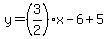 y=%283%2F2%29x-6%2B5