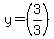 y=%283%2F3%29