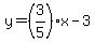 y=%283%2F5%29x-3