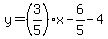 y=%283%2F5%29x-6%2F5-4