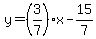 y=%283%2F7%29%2Ax-15%2F7