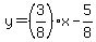 y=%283%2F8%29x-5%2F8