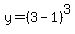 y=%283-1%29%5E3