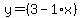 y=%283-1%2Ax%29
