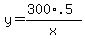 y=%28300%2A.5%29%2Fx