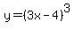 y=%283x-4%29%5E3