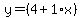 y=%284%2B1%2Ax%29