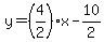 y=%284%2F2%29%2Ax-10%2F2